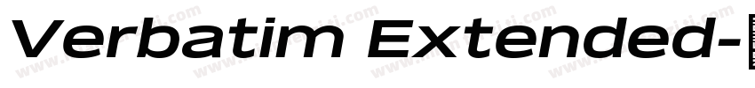 Verbatim Extended字体转换